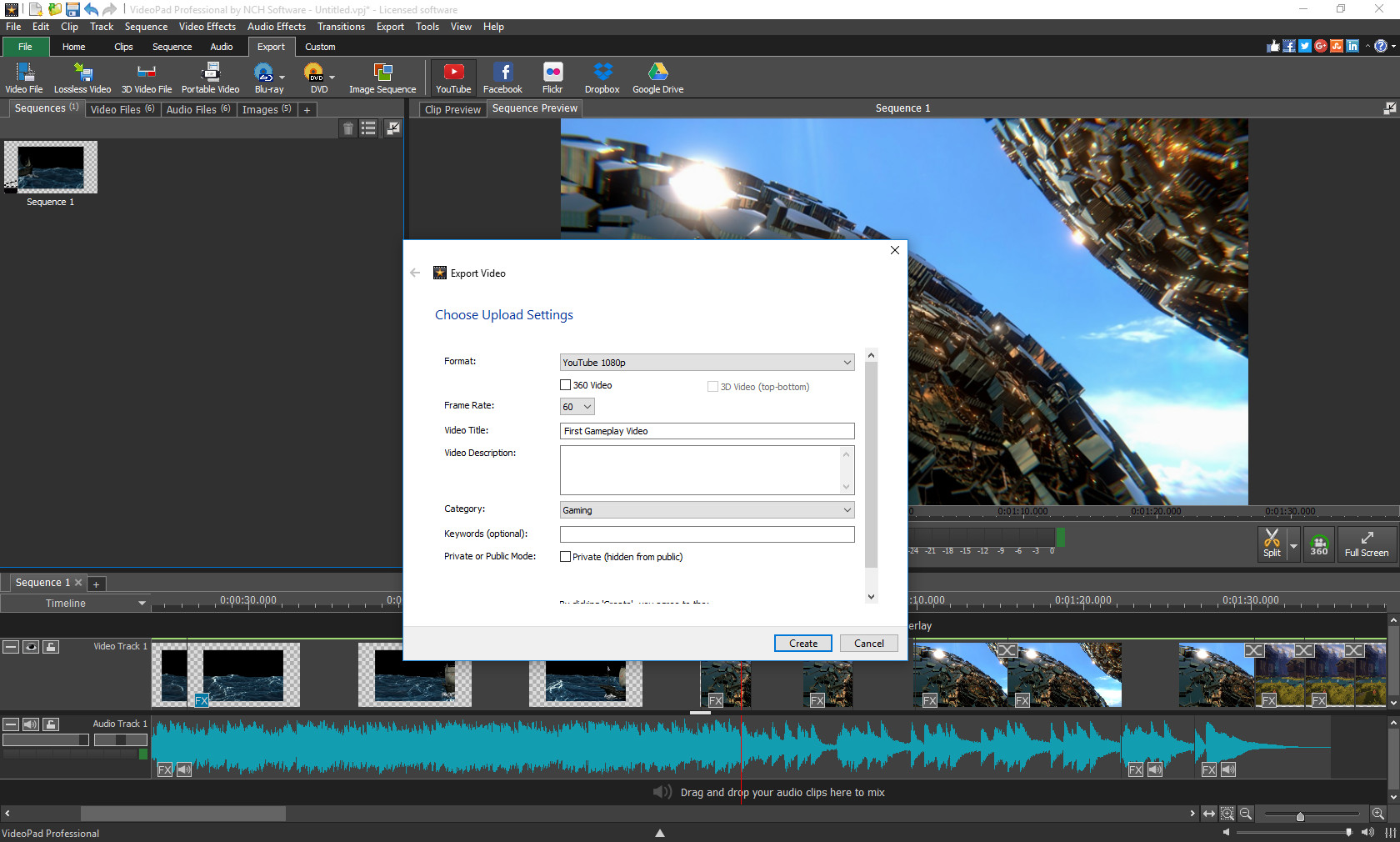 how to use wavepad and videopad together